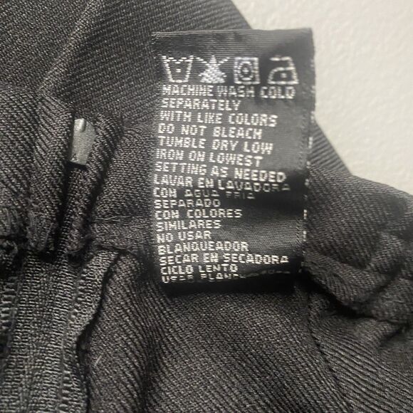 Vtg K STUDIO Pants Blouse Set Sleeveless Top Elastic Waist Women 10 Black Purple - Picture 10 of 11